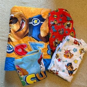 Colorful Paw Patrol Toddler Bedding Set